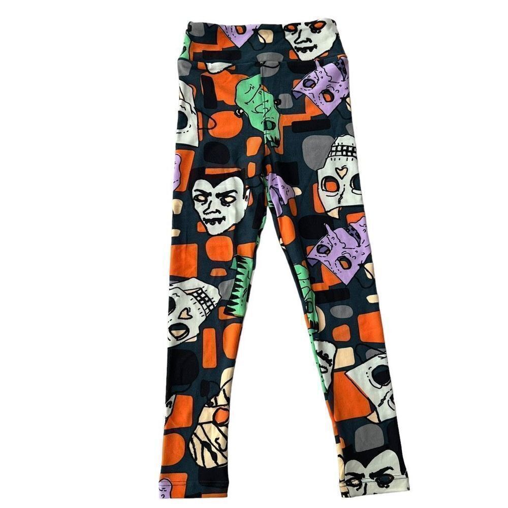 Lularoe kids Halloween Dracula leggings size S/M fits 4-6 New